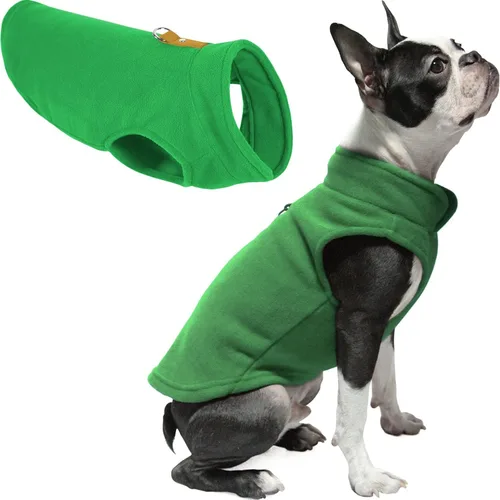 Miniatura 2 de Gooby - Chaleco de tejido polar para perro, ropa de invierno para perros pequeños, para uso en interiores y exteriores Verde
