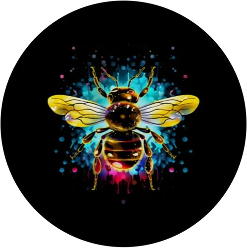 Miniatura 3 de Bumblebee Fligendes Insect Wilderness Colorful Wildlife Inse PopSockets Standard PopGrip