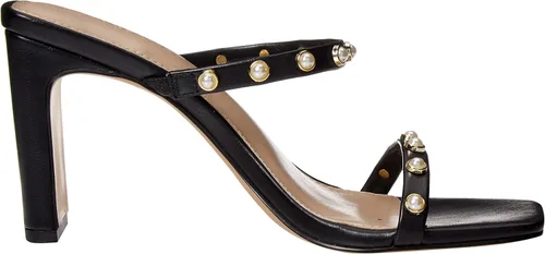 Miniatura 7 de The Drop Sandalias Avery de tacón alto con dos correas y punta cuadrada para mujer
