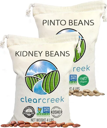 Miniatura 10 de CLEAR CREEK Frijoles certificados sin residuos de glifosato cultivados en Washington 25 libras Sin OMG Kosher Vegano No irradiado