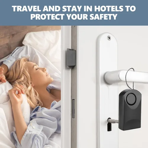 Miniatura 5 de Alarmas de puerta para tu hogar 120 dB sensor táctil antirrobo alarma de seguridad perilla de puerta