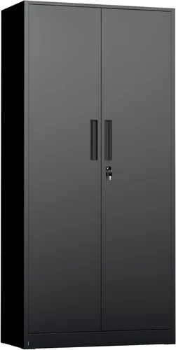 Miniatura 4 de INTERGREAT Armario de almacenamiento de metal con cerradura, gabinete de almacenamiento de metal con cerradura de 72 pulgadas de alto con puertas