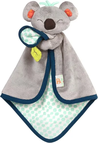 Miniatura 10 de B. toys – Manta de seguridad Baby Bunny con tela de felpa suave – Manta sensorial de confort con área crujiente para recién nacidos y bebés