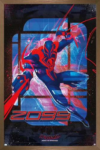 Miniatura 13 de Marvel Spider-Man: Across the Spider-Verse - Póster de pared de Spider-Man 2099, 34 pulgadas de largo x 22.4 pulgadas de ancho, versión premium sin