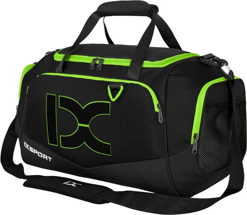 INOXTO - Bolsa deportiva para gimnasio, bolsa de viaje con bolsillo seco y compartimento para zapatos, para mujeres y hombres, bolsa impermeable de