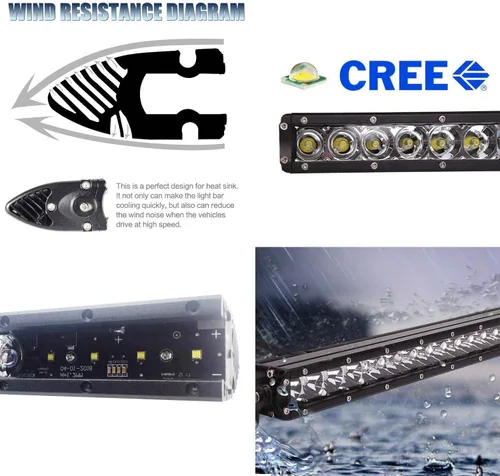 Miniatura 2 de iJDMTOY Barra de luz LED de 20 pulgadas para montaje en rejilla inferior compatible con Toyota Tundra 2022 en adelante, incluye barra de luz LED