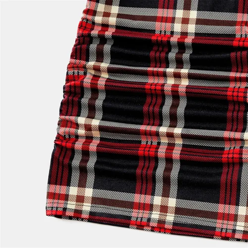 Miniatura 6 de PATPAT Conjuntos familiares a juego para mamá y yo, vestidos de manga corta, camiseta casual bodycon midi, conjunto a juego