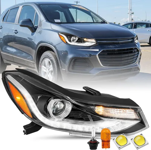 Miniatura 11 de SOCKIR Tipo de Proyector para Chevy Trax 2017-2022 Conjunto de Faros Proyectores con LED DRL Reemplazo Estilo de Fábrica Lado Izquierdo del Lado