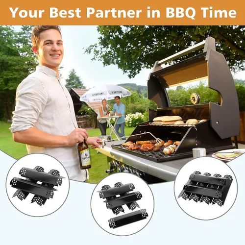 Miniatura 7 de Piezas de repuesto de placas de calor para parrilla Nexgrill, tiendas de campaña de calor de acero porcelánico para parrilla de gas Home Depot