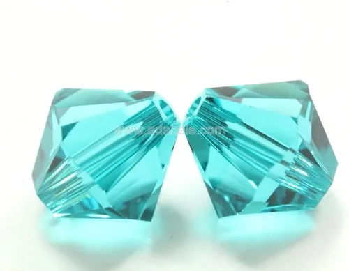 Miniatura 42 de 100 piezas auténticas Preciosa de 3 mm (0,12 pulgadas) cuentas sueltas de cristal bicono facetado pequeño amatista púrpura compatibles con cristales