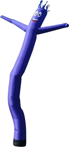 Miniatura 9 de Tubo inflable amarillo de 20 pies de alto para hombre, marioneta de baile y agitación, impulsada por aire, para exteriores