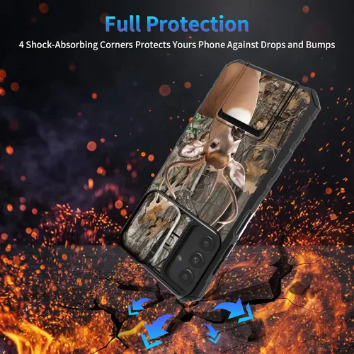 Miniatura 472 de Funda para Samsung Galaxy S22 Ultra 5G, Galaxy S22 Ultra con cubierta de cámara deslizante, funda resistente de doble capa con función atril Black