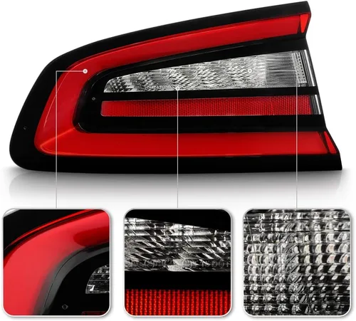 Miniatura 4 de KEEKPO - Para Dodge Charger 2015-2022 Estilo Fábrica Luz Trasera Lámpara de Freno Montada en el Cuerpo Exterior Lado Del Conductor