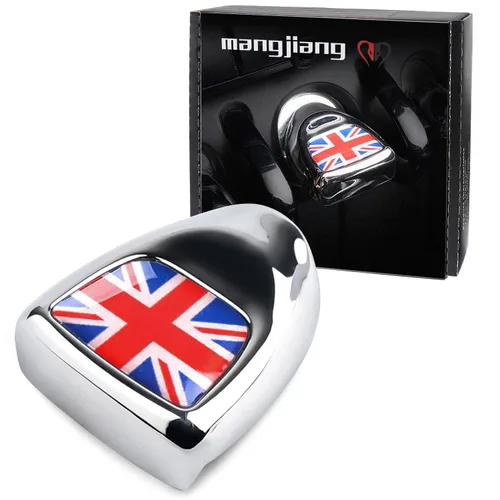 Miniatura 10 de Tapa metálica para el salpicadero del botón de arranque del motor, para Mini Cooper F54 F55 F56 F57 F60 2014+ (Bulldog)