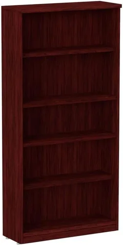 Miniatura 9 de Alera Alera Valencia Series Librería, tres estantes, 31.75 pulgadas de ancho x 14 pulgadas de profundidad x 39.38 pulgadas, color cereza medio