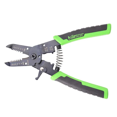 Miniatura 2 de Hilmor Pelacables de 7" con mango de goma, negro y verde, WS7 1885426