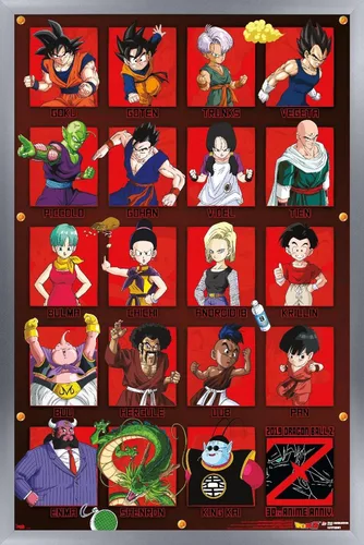 Miniatura 14 de Trends International Dragon Ball Z - Póster de pared de aniversario, 22.375 x 34 pulgadas, versión premium sin marco