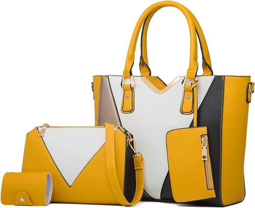 NICOLE & DORIS Bolsos de mano de moda para mujer, bolso de hombro con bloque de color, bolsas de mano grandes, bolsa cruzada, bolsas de embrague,
