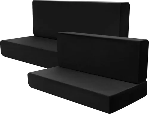 Miniatura 11 de Buryeah Juego de 4 fundas de cojines para comedor de caravana tipo booth, protector de muebles para sofá, asiento, cámper, auto, sofá, 2 respaldos