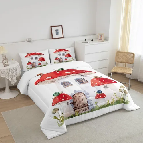 Miniatura 11 de Erosebridal Juego de ropa de cama para niños, tamaño individual, diseño de gatos de dibujos animados, para niñas, niños y adolescentes, edredón