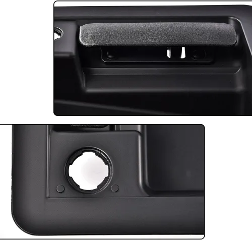 Miniatura 6 de CNNELL Manija de puerta de carga trasera y soporte de placa de matrícula compatible con Ford Van E150 E250 E350 1992-2007