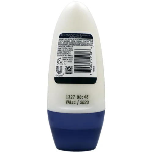 Miniatura 4 de Dove Original Clean Roll On Desodorante, sin aluminio, protección contra olores durante todo el día, paquete de 4, 1.7 onzas líquidas cada uno, 4