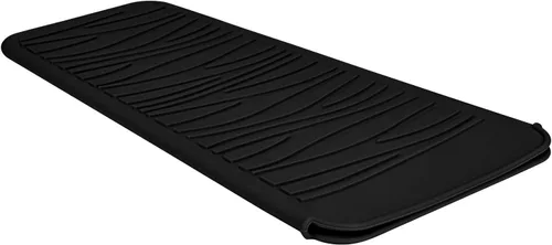 Miniatura 25 de Alfombrilla de viaje de silicona resistente al calor para plancha de pelo (1 paquete, rosa malva, 11 x 5.3 pulgadas)