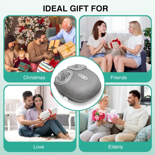 Miniatura 6 de Medcursor - Aparato masajeador de pies con calor, amasado profundo Shiatsu, proporciona alivio para músculos cansados y plantares, ajustes de varios