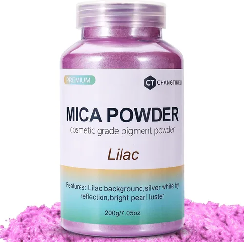 Miniatura 14 de CHANGTIKEJI Polvo de Mica ，100 Colores - 10g/Botella de Pigmento Natural para Resina Epóxica，Brillo de Labios，Sombra de Ojos,Ambientadores