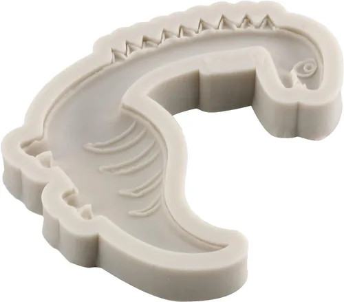 Miniatura 5 de Sijiangmold Moldes de silicona para fondant de dinosaurio para decoración de pasteles de dinosaurios, chocolate y dulces, decoración de cupcakes