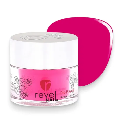 Miniatura 10 de Revel Nail Polvo de inmersión – Esmalte de uñas en polvo transparente y rosa, polvo de inmersión resistente a las virutas con vitamina E y calcio
