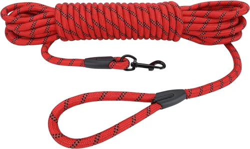 Miniatura 34 de Hi Kiss Correa de Entrenamiento de Obediencia y Agilidad para Perros/Cachorros - 15 pies 20 pies 30 pies 50 pies 100 pies - Ideal para Jugar