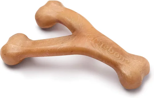 Miniatura 18 de Benebone Wishbone - Juguete masticable duradero para perros masticadores agresivos, tocino real, fabricado en Estados Unidos, mediano