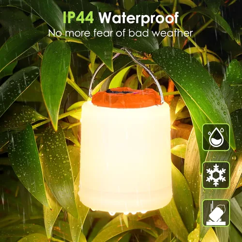 Miniatura 5 de BOBKID Linterna de camping LED, luz de camping recargable, linternas de 4 modos para exteriores con 1000LM, linterna de campamento portátil