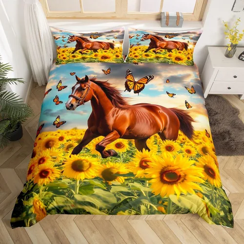 Miniatura 16 de Feelyou Love Gymnastics - Juego de ropa de cama de gimnasia para niñas y niños, ejercicios de suelo, ballet, funda de edredón decorativa de Multi 902