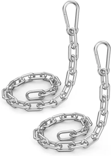 Miniatura 7 de Cadena de fitness, cadenas de levantamiento de pesas, cadena de extensión de máquina de cable, cadena de extensión de cable LAT de acero inoxidable