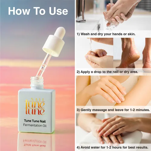 Miniatura 6 de TuneTune - Aceite para cutículas de 0.3 fl oz Aceite de uñas coreano fermentado para uñas y cutículas Aceite hidratante para cutículas secas