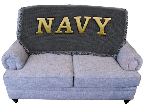 Miniatura 23 de Pure Country Weavers PCW - Manta familiar de la Marina de los Estados Unidos, manta militar de regalo para la parte posterior del sofá o sofá