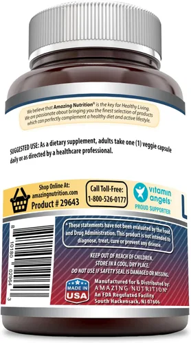 Miniatura 3 de Amazing Formulas - Suplemento reducido de L-glutatión 500 mg por porción Cápsulas vegetales Sin OMG Sin gluten Fabricado en Estados Unidos