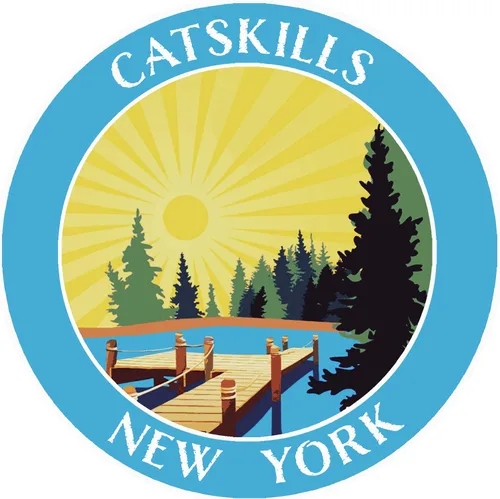 Miniatura 8 de Lake Dock - Catskills - Nueva York 3.5" DIY Adhesivo de vinilo adhesivo de aventura vacaciones tema novedad apliques Rojo y marrón