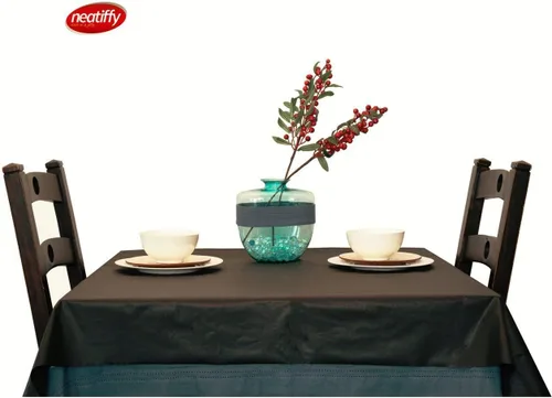 Miniatura 6 de Neatiffy Paquete de 6 manteles rectangulares de plástico de 54 x 108 pulgadas, para picnic, campamento, fiesta, banquete, manteles desechables