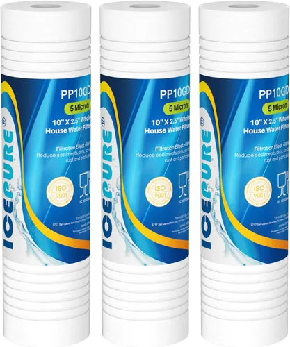 ICEPURE Cartucho de filtro de agua ranurado para sedimentos para toda la casa, de 10 x 2.5 pulgadas, para AO-WH-PREV-R2, AP110, AB-SGR5M, GXWH20S,