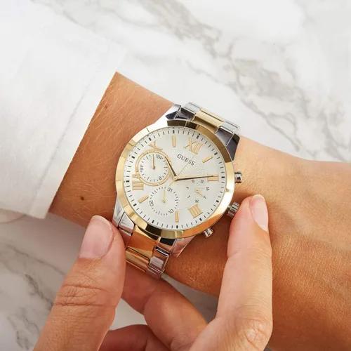 Miniatura 4 de Guess reloj multidial para mujer solar con correa de acero inoxidable