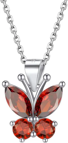 Bestyle Collar de Mariposa Linda con Piedra de Nacimiento para Mujeres, Collar de Gargantilla de Cadena Bonito y Deslumbrante en PlataOro, Gran