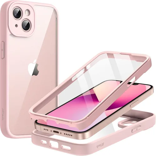 Miniatura 11 de JETech Funda para iPhone 13 de 6.1 pulgadas con protector de pantalla de vidrio templado integrado, protección resistente de cuerpo completo de 360