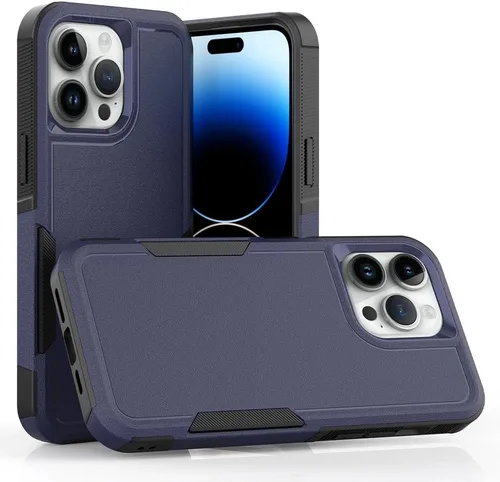 Miniatura 15 de Funda WOGROO para iPhone 8 Plus, iPhone 7 Plus de 5.5 pulgadas, funda protectora para teléfono a prueba de golpes, fuerte y duradera, color negro