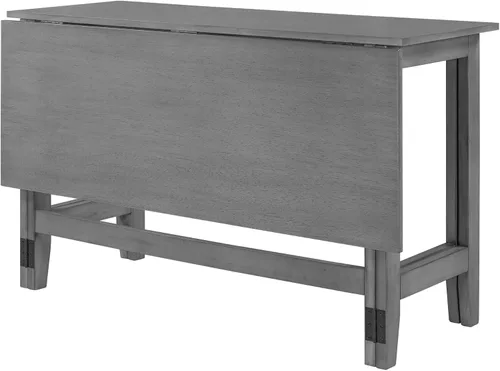 Miniatura 6 de LUMISOL Mesa de comedor plegable de hojas colgantes de granja, mesa de cocina de comedor abatible que ahorra espacio para 4, mesa de comedor