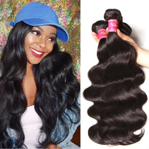 Miniatura 8 de Nadula Hair 7a, extensiones de cabello virgen brasileño con ondas, 3 mechones naturales de cabello brasileño con ondas sin procesar