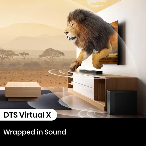 Miniatura 6 de Hisense HS2100 - Barra de sonido de 2.1 canales con subwoofer inalámbrico, Dolby Audio, DTS Virtual:X, HDMI ARC, Bluetooth 5.3, control remoto, 6