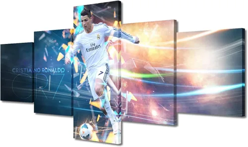 Miniatura 21 de TUMOVO Lienzo decorativo para pared, cuadro de Cristiano Ronaldo, cuadros de club de fútbol, impresiones en lienzo, póster de arte de pared, arte